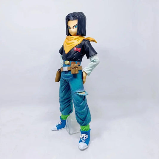 Action Figure Androide 17 Dragon Ball Z Collezione Anime Manga Statuetta 23 CM