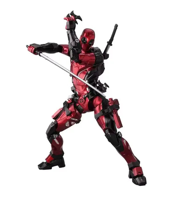 Action Figure Deadpool - 19 cm - 8 Accessori - Alta Qualità🔴Nuovo⚫