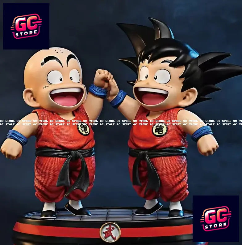 Action Figure Dragon Ball Goku e Crilin Statua da Collezione 14 CM Anime Manga🌟