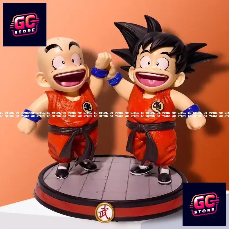 Action Figure Dragon Ball Goku e Crilin Statua da Collezione 14 CM Anime Manga🌟