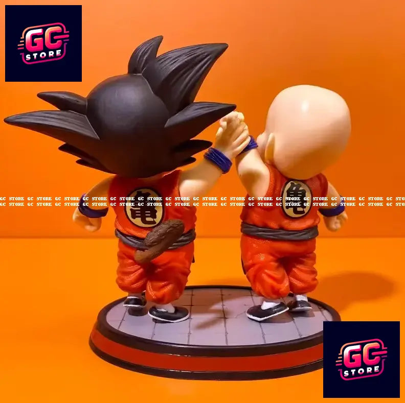 Action Figure Dragon Ball Goku e Crilin Statua da Collezione 14 CM Anime Manga🌟