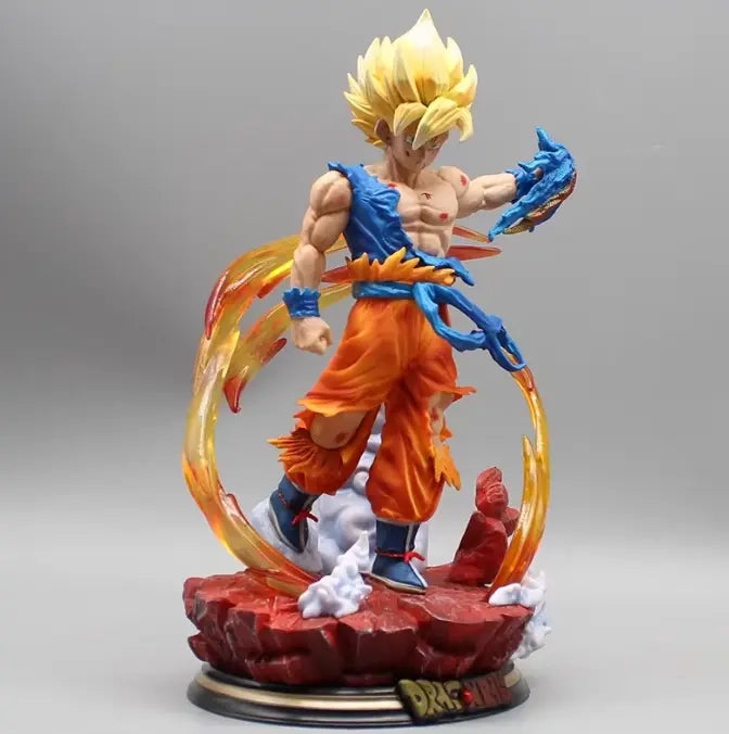 Action Figure Dragon Ball Z 27cm Super Saiyan Son Goku Action Figure Collezione