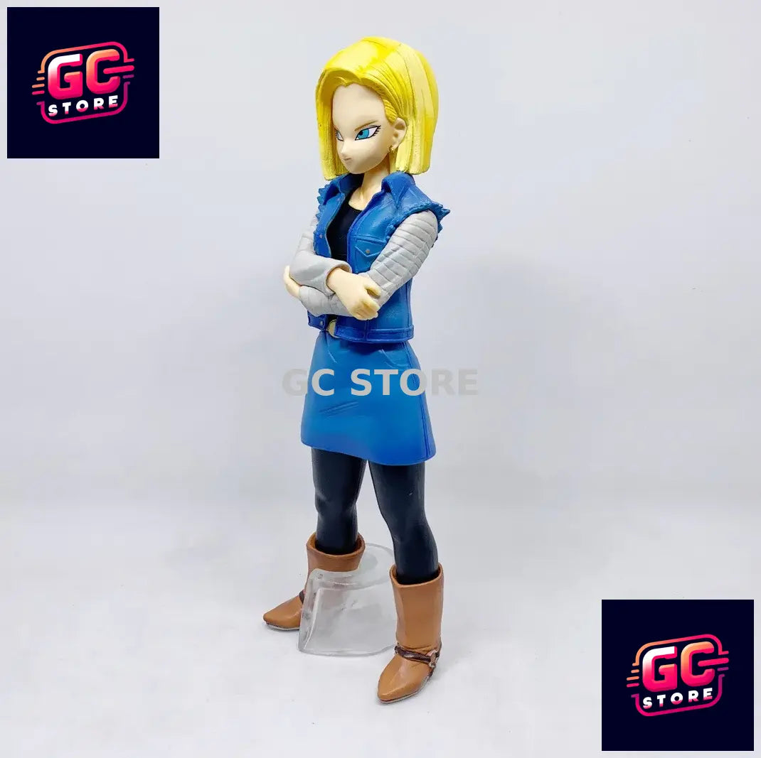 Action Figure Dragon Ball Z Androide C18 Statua da Collezione Anime Manga 22 CM