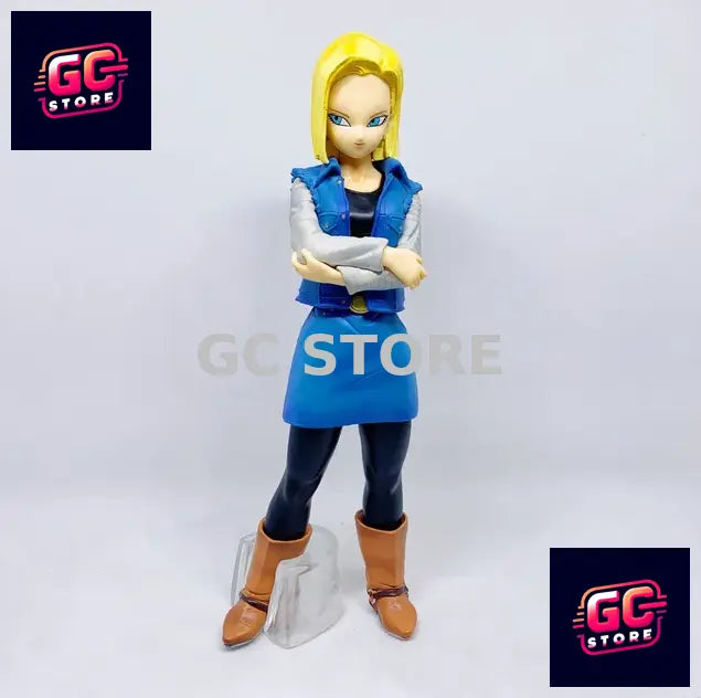 Action Figure Dragon Ball Z Androide C18 Statua da Collezione Anime Manga 22 CM