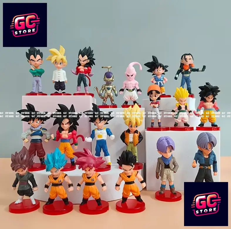 Action Figure Dragon Ball Z Set 20 PZ ,Son Goku, Vegeta, Trunks, Gohan, Freezer