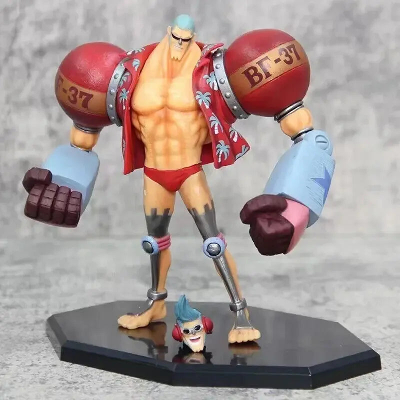 Action Figure Franky  One Piece Anime Collezione Statua Statuetta 18 CM