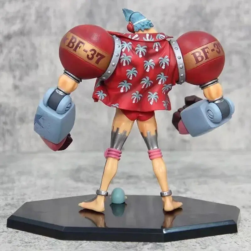 Action Figure Franky  One Piece Anime Collezione Statua Statuetta 18 CM