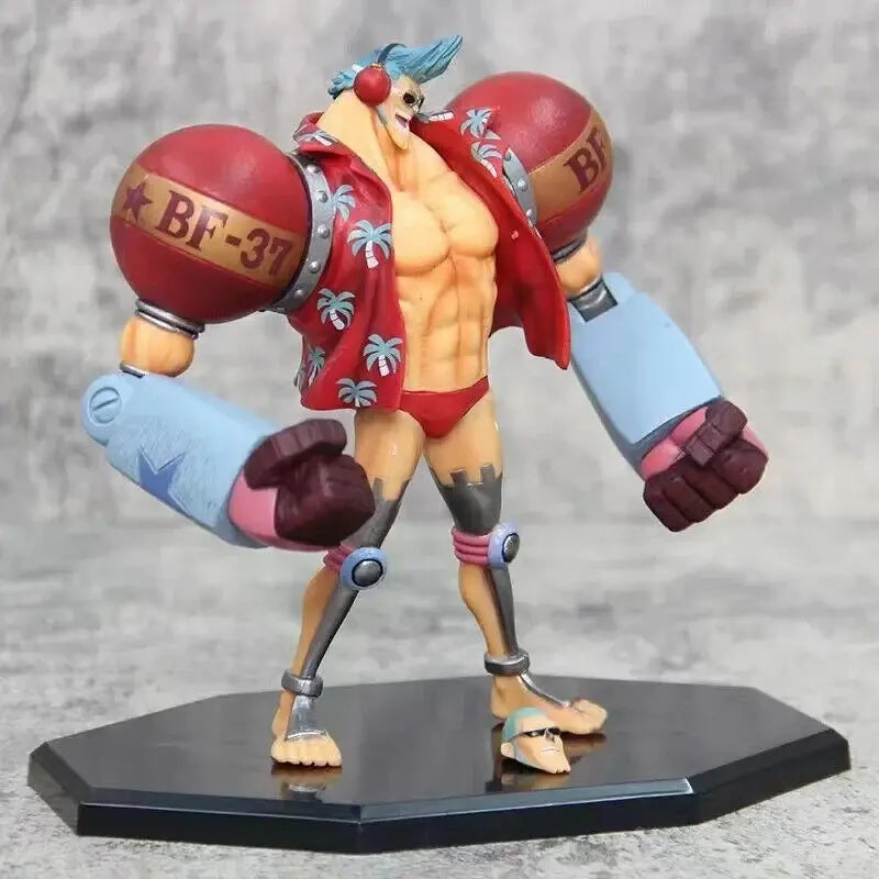 Action Figure Franky  One Piece Anime Collezione Statua Statuetta 18 CM