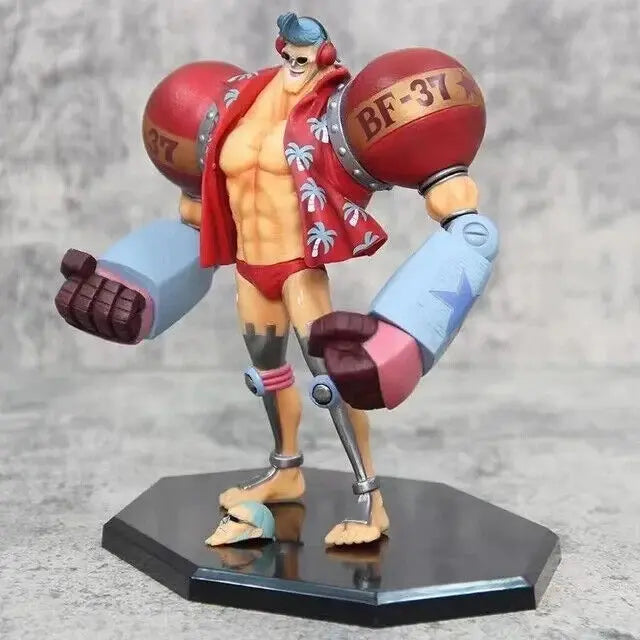 Action Figure Franky  One Piece Anime Collezione Statua Statuetta 18 CM