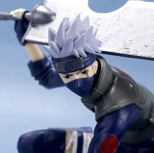 Action Figure Kakashi Hatake - Spada Zabuza - Naruto Anime 26.5 x 15 cm 🌪️⚔️