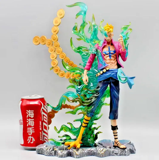 Action Figure One Piece Marco Fenice 33CM - Statua da Collezione Anime