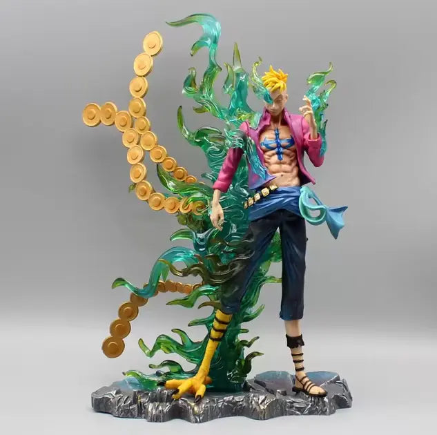 Action Figure One Piece Marco Fenice 33CM - Statua da Collezione Anime