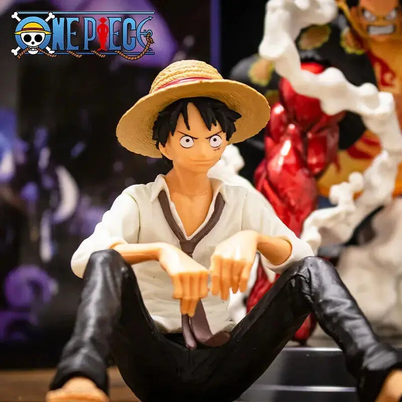 Action Figure One Piece Monkey D. Luffy in PVC Alta Qualità 12cm Collezione