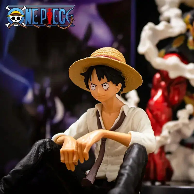 Action Figure One Piece Monkey D. Luffy in PVC Alta Qualità 12cm Collezione