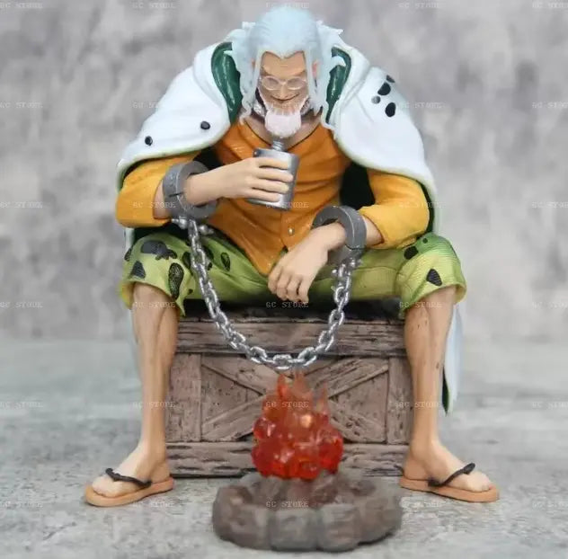 Action Figure One Piece Rayleigh STATUA DA COLLEZIONE Anime Statuetta 🔥 NUOVO