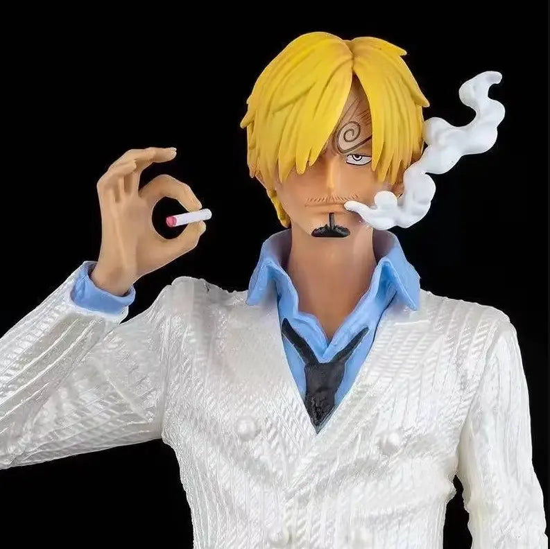 Action Figure One Piece Sanji Fiamme di Battaglia Collezionabile Statua 27 CM