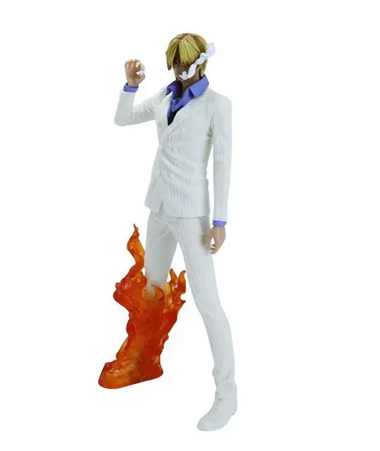 Action Figure One Piece Sanji Fiamme di Battaglia Collezionabile Statua 27 CM