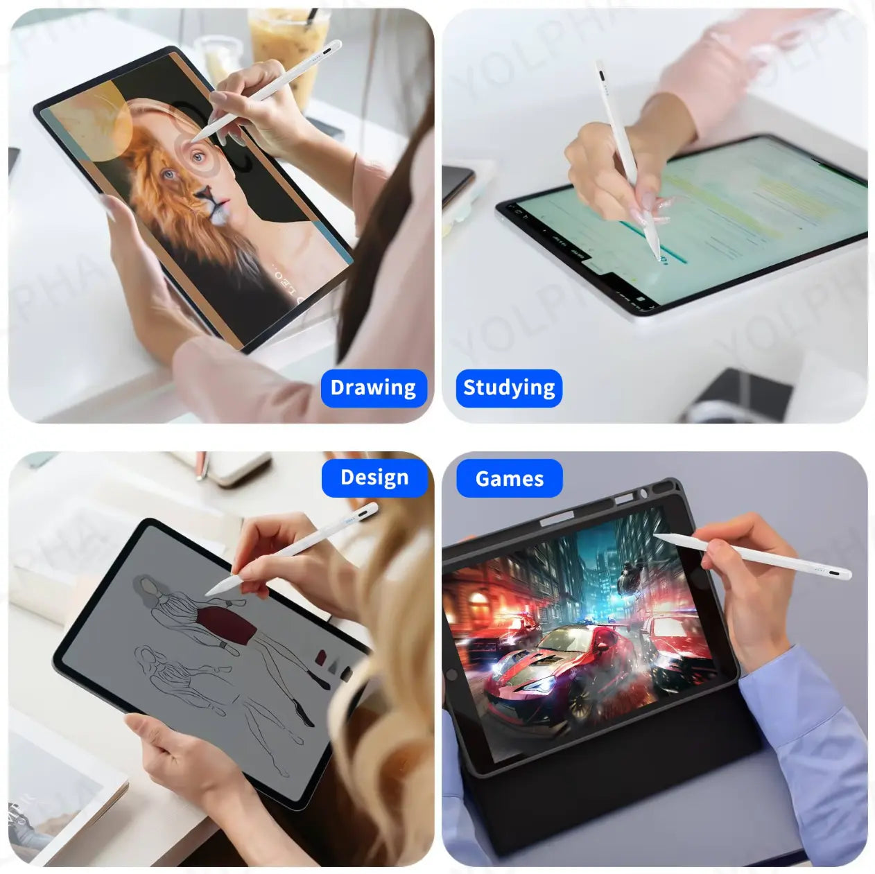 Apple Pencil Stilo Compatibile, Penna Stilo Magnetica Ipad pro Ricarica USB C