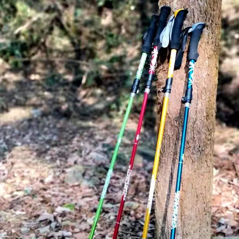 Bastone da Trekking Regolabili in Alluminio Leggero Ideali per Escursionismo