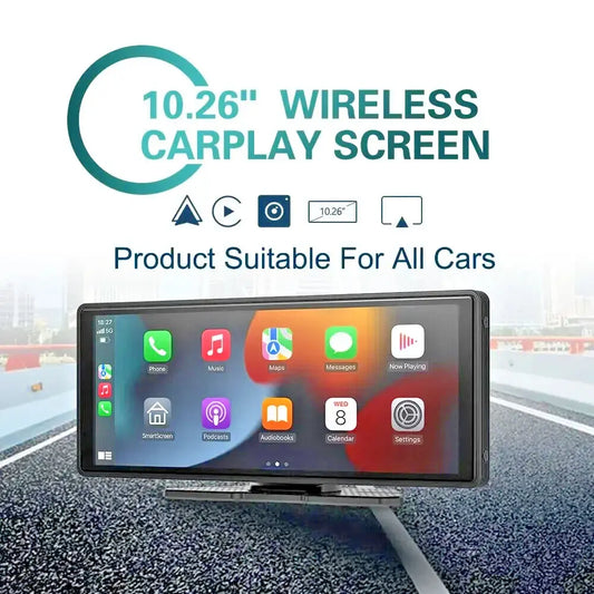 🔥 Display Auto 10.26" IPS HD | CarPlay Wireless & Android Auto Universale 🚗✨