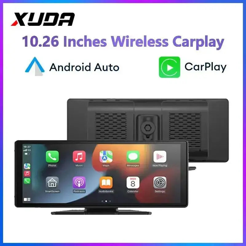 🔥 Display Auto 10.26" IPS HD | CarPlay Wireless & Android Auto Universale 🚗✨