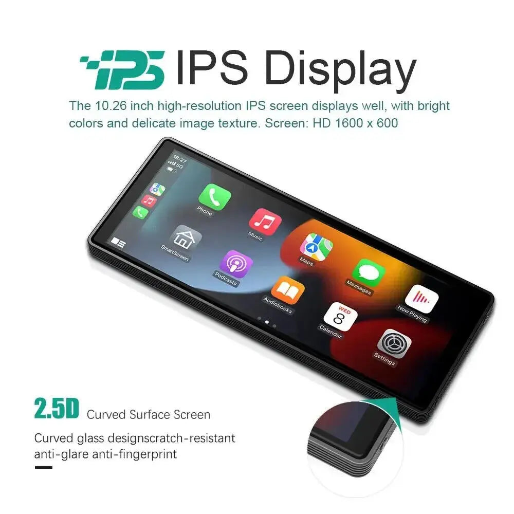 🔥 Display Auto 10.26" IPS HD | CarPlay Wireless & Android Auto Universale 🚗✨