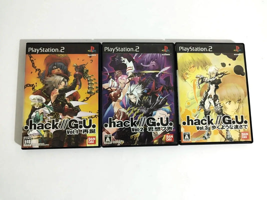 Hack G.U. Vol 1 2 3 .hack PS2 Play Station 2 Edizione JAP Come Nuovo Completi