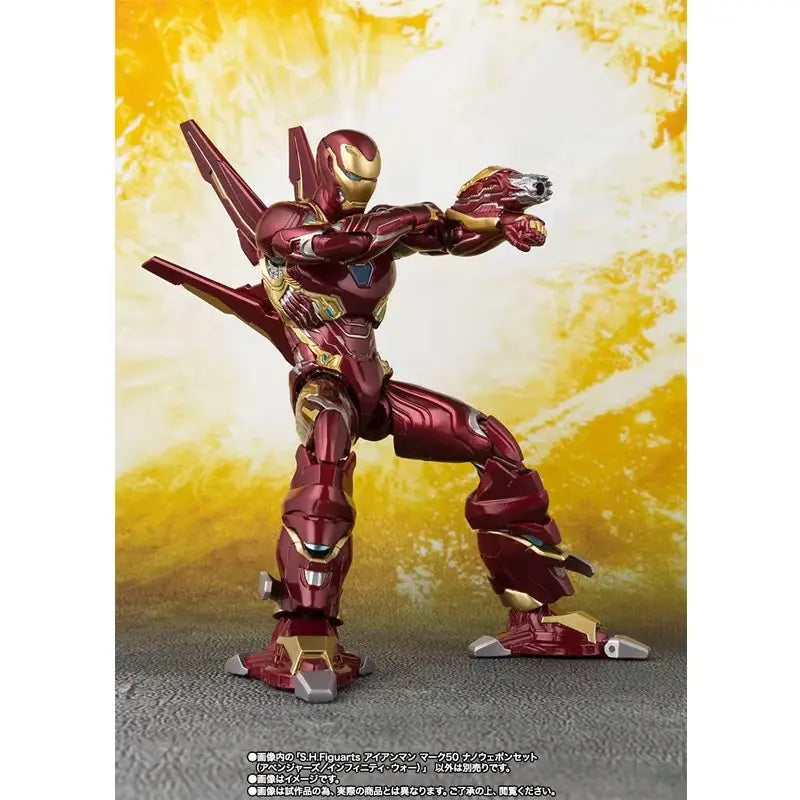 🔥 Iron Man MK50 Action Figure - Tony Stark Avengers Nano-Tech 16cm! 💥