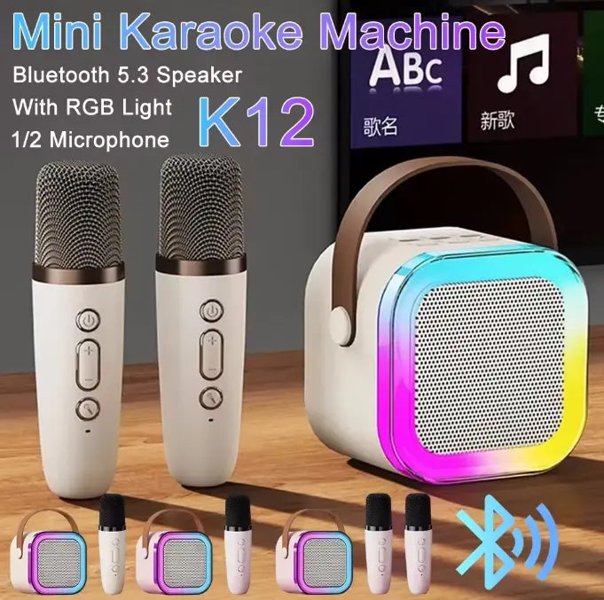 🎤 Karaoke con 2 Microfoni + Cassa Bluetooth | Regalo Perfetto per Bambini 🎄✨