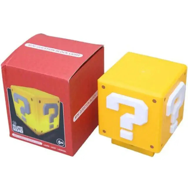 💡 Lampada Cubo Interrogativo Super Mario Bros con Suono | USB Ricaricabile 🌟