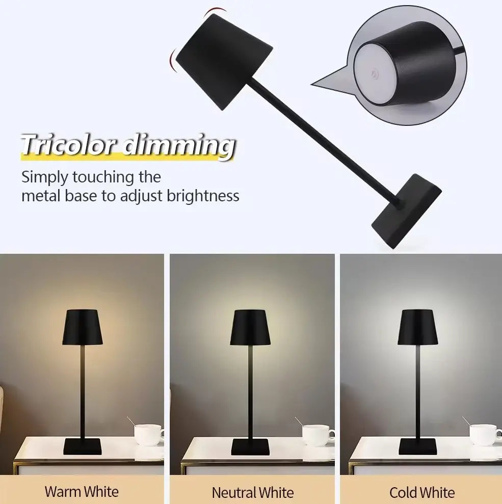 Lampada LED Ricaricabile Touch  USB - Luce  - Ufficio- Giorno Notte Da Scrivania