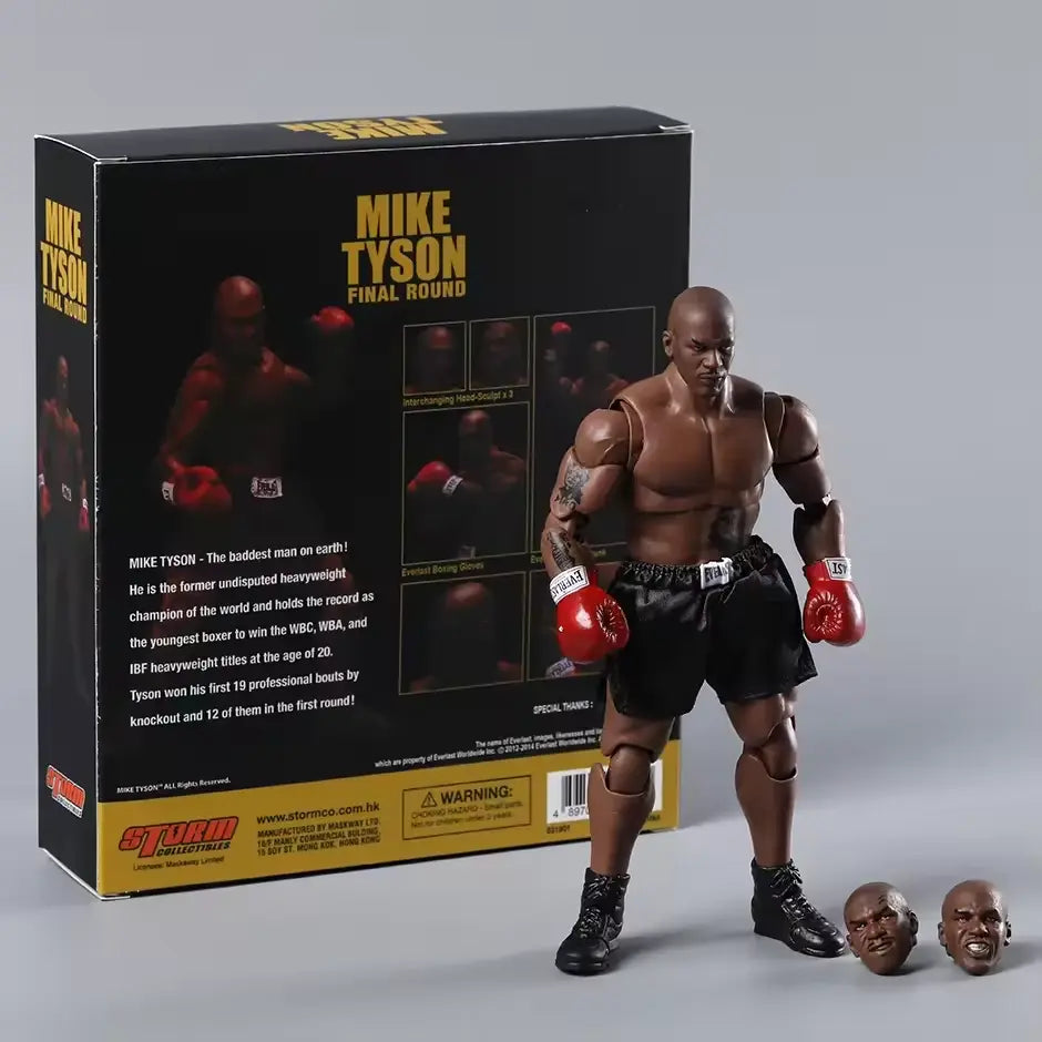 🥊 Mike Tyson Action Figure 17cm - Modello da Collezione Final Round Boxe 🌟