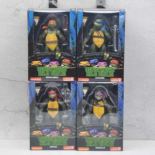 🐢 NECA Ninja Turtles TMNT Action Figure 18cm - Personaggi del Film Cult 🐢