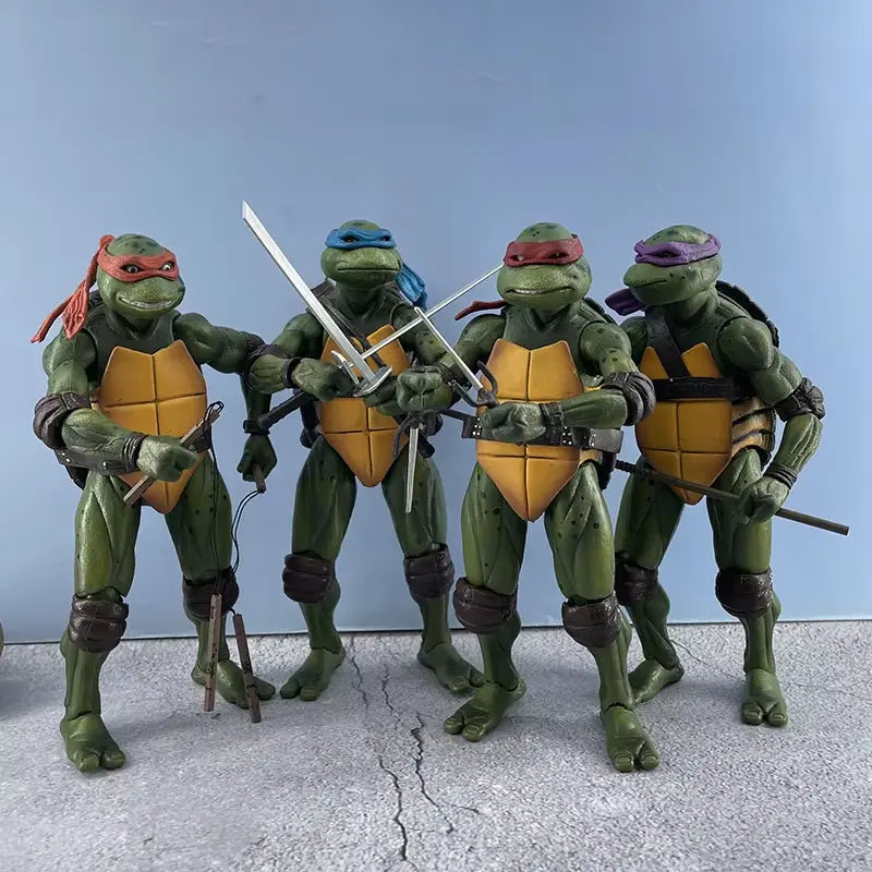 🐢 NECA Ninja Turtles TMNT Action Figure 18cm - Personaggi del Film Cult 🐢