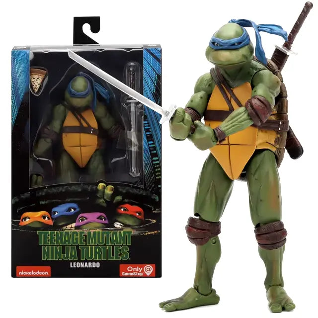 🐢 NECA Ninja Turtles TMNT Action Figure 18cm - Personaggi del Film Cult 🐢