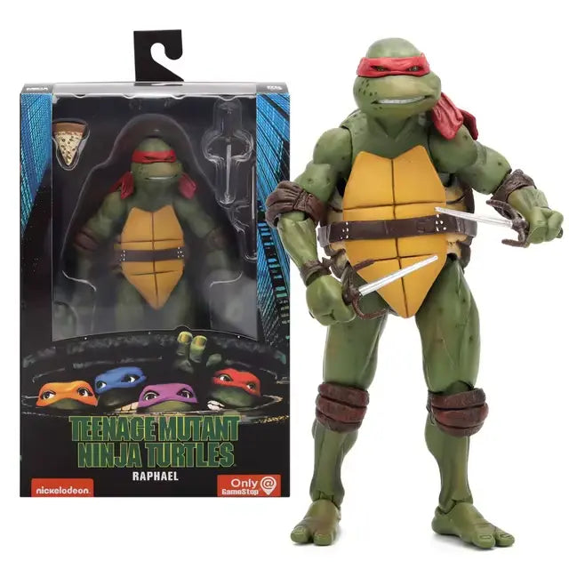 🐢 NECA Ninja Turtles TMNT Action Figure 18cm - Personaggi del Film Cult 🐢