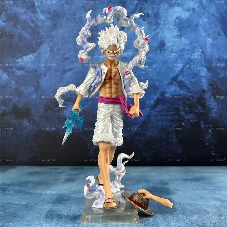 One Piece Action Figure Luffy Gear 5 - SET 2 PEZZI STATUA da COLLEZIONE Anime 🌟