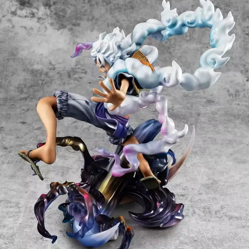 🔥 One Piece Gear 5 Luffy Action Figure - Sun God Nika 23cm Statua Collezione