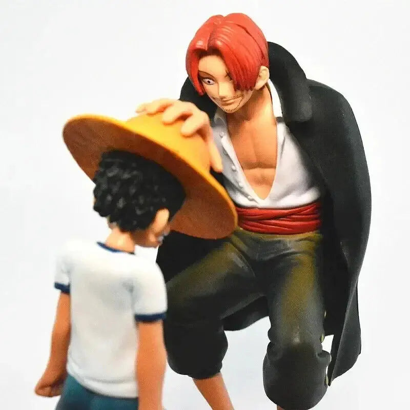 One Piece Statuetta Luffy e Shanks - Scena Iconica - Action Figure 