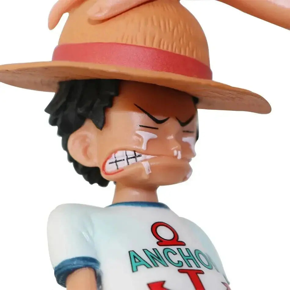 One Piece Statuetta Luffy e Shanks - Scena Iconica - Action Figure 