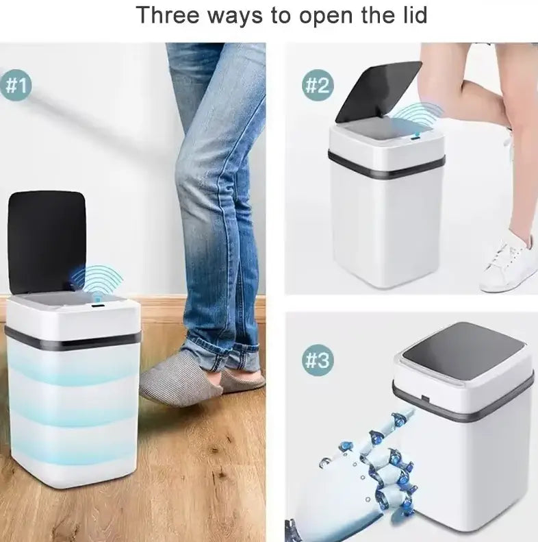 🚮 Pattumiera Smart con Sensore Automatico | Coperchio Touchless | 12L 🧼