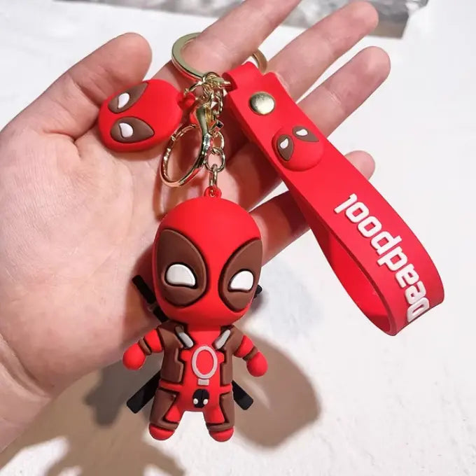 🔑 Portachiavi Deadpool | Accessorio Iconico per Auto, Casa e Ufficio 🕶️🔥