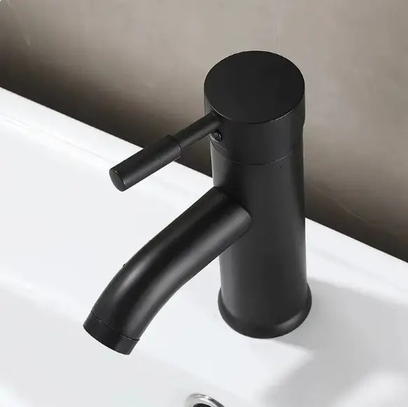 Rubinetto Bagno Lavabo - Nero Opaco - Acciaio Inossidabile 🚿✨