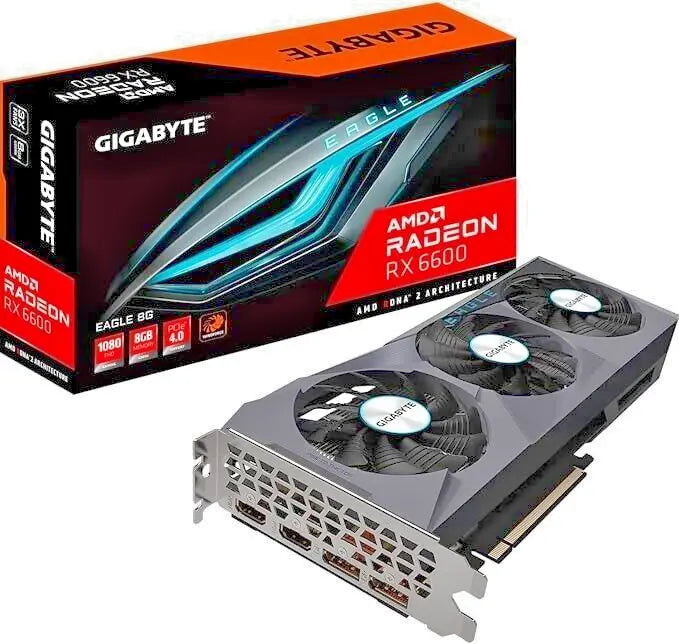 🔥 Scheda Video RX 6600 Gigabyte 8GB 3 Ventole - AMD GDDR6, HDMI/DP 🖥️