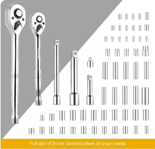 Set di Attrezzi Completo - 218 Pezzi per Uso Domestico e Professionale 🛠️