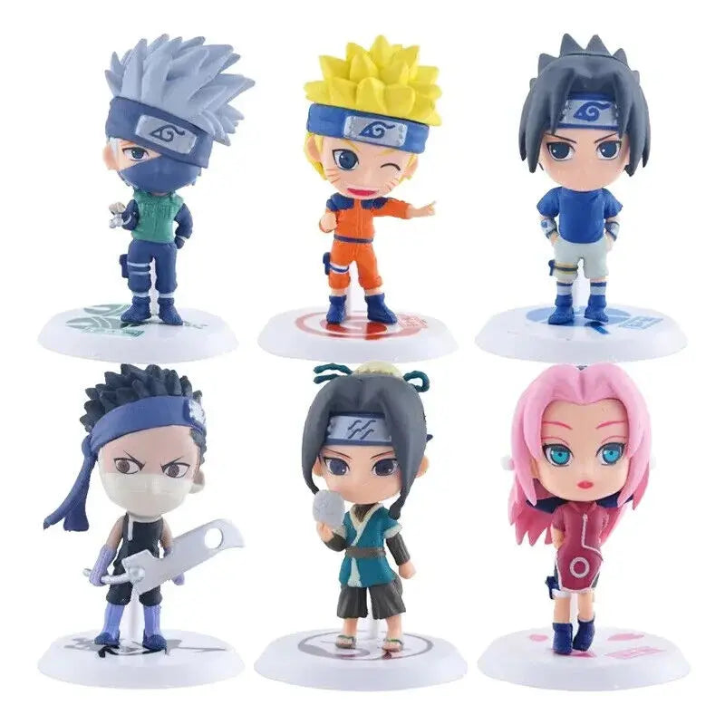 Set di Mini Action Figure Naruto - Collezione Completa dei Personaggi Principali