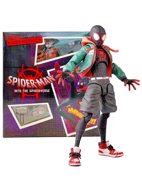 🔥 Spider-Man Miles Morales Action Figure 13cm - Collezione Marvel 🕷️