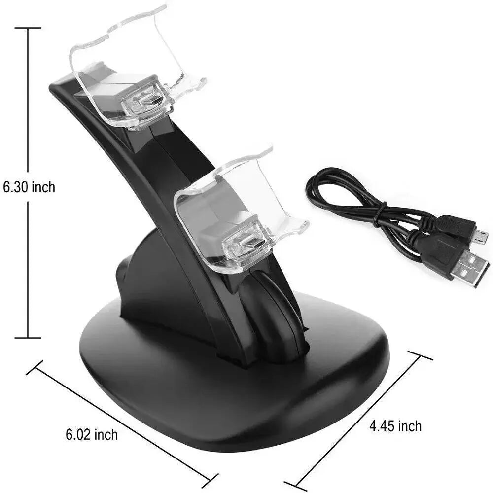 🎮 Stazione di Ricarica per Controller PS4 DualShock - Caricatore Dock Supporto