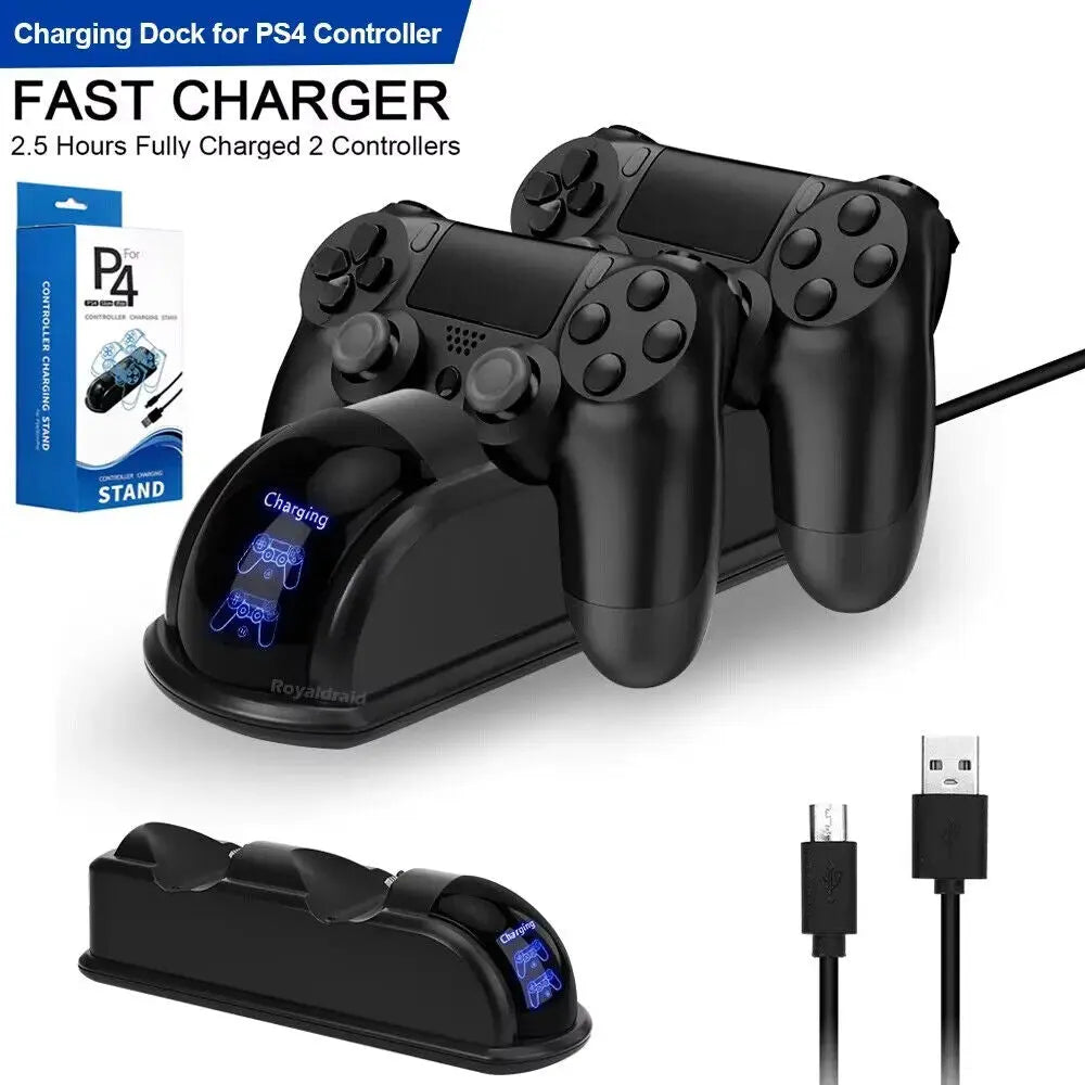 Stazione di ricarica per Controller PS4 Dualshock  Caricatore Dock Supporto Pad