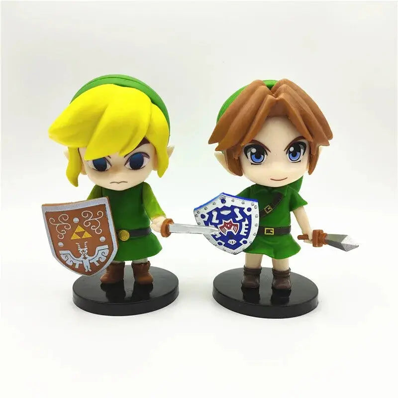 The Legend of Zelda Action Figures Set 6 Pezzi - Link e Zelda - Anime Manga